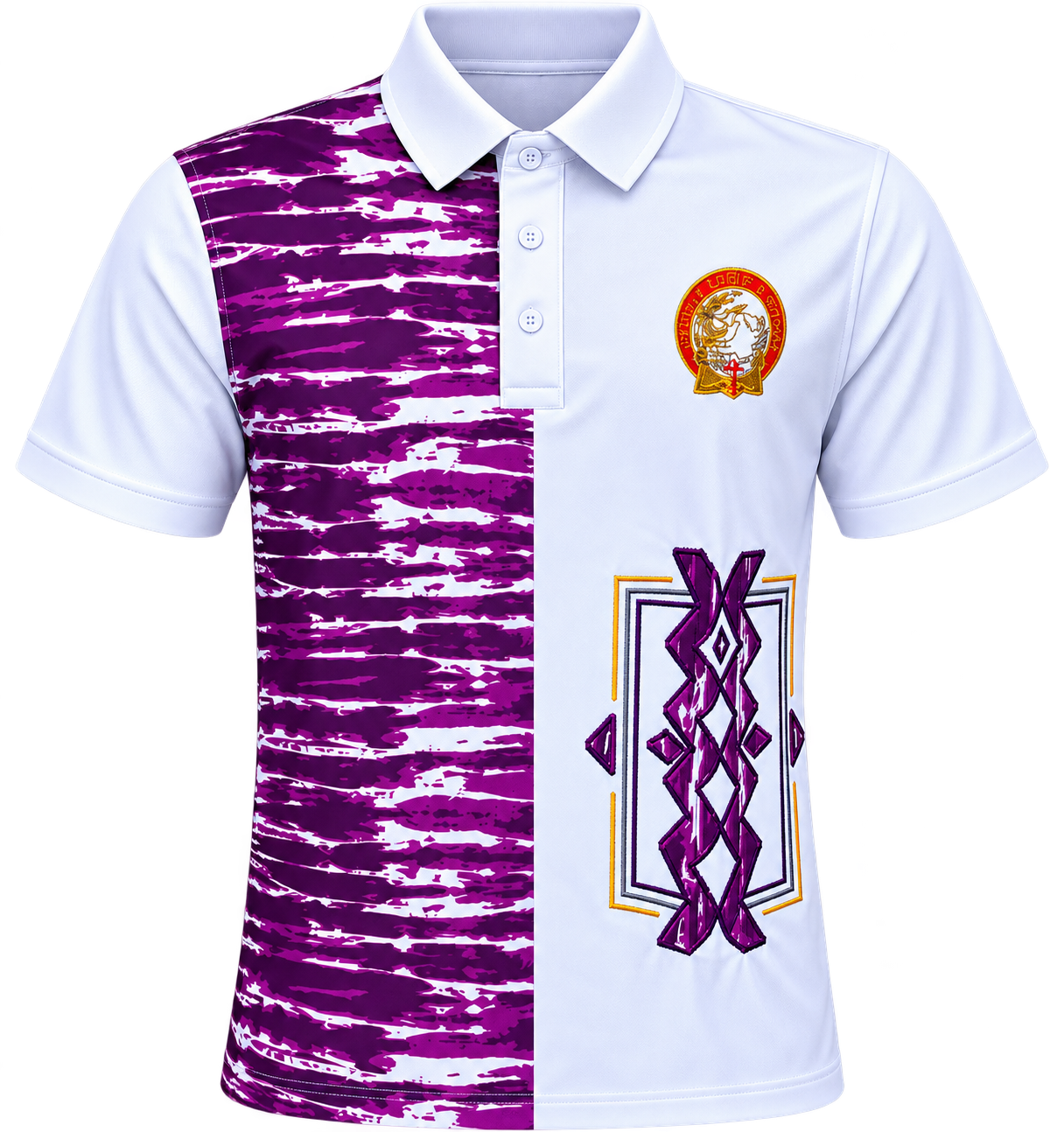 T-shirt blanc et violet de La Célébration 2026